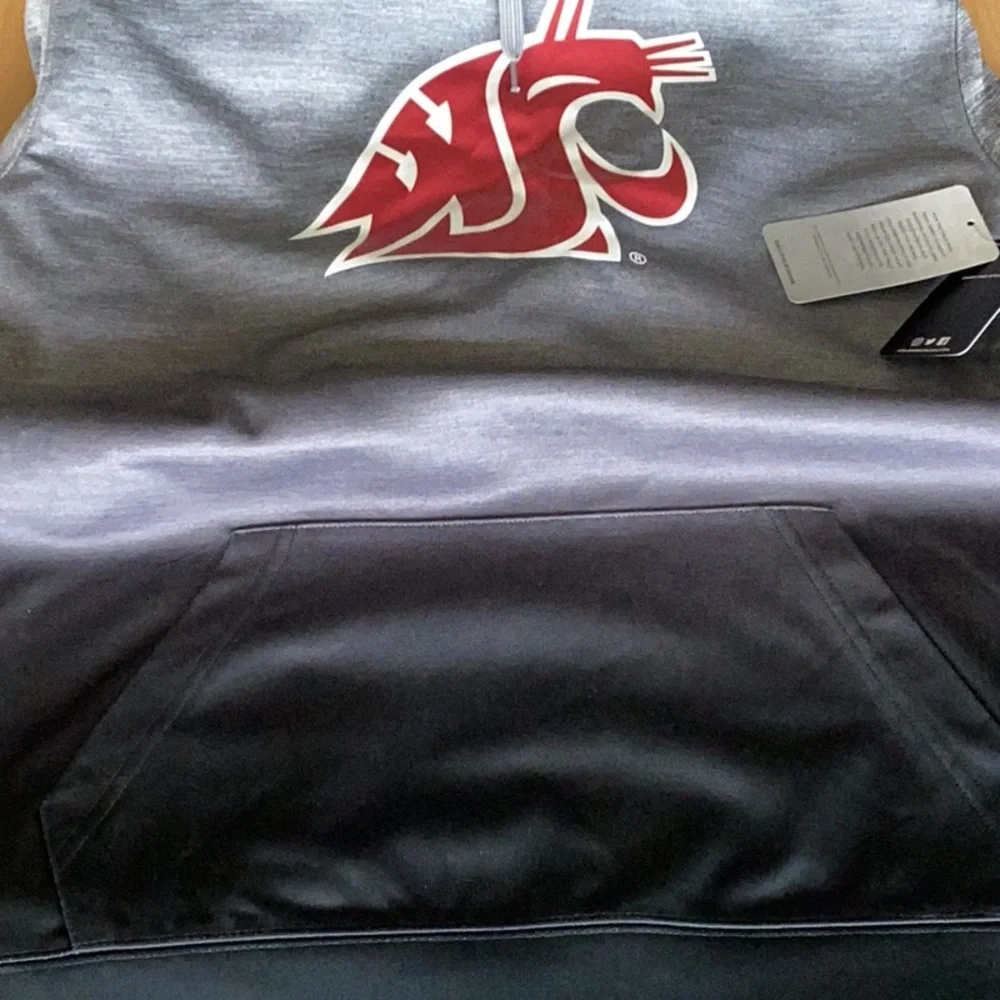 NWT WSU (Washington State Cougar Coach Style) Colosseum Gray Hoodie - Picture 4 of 8